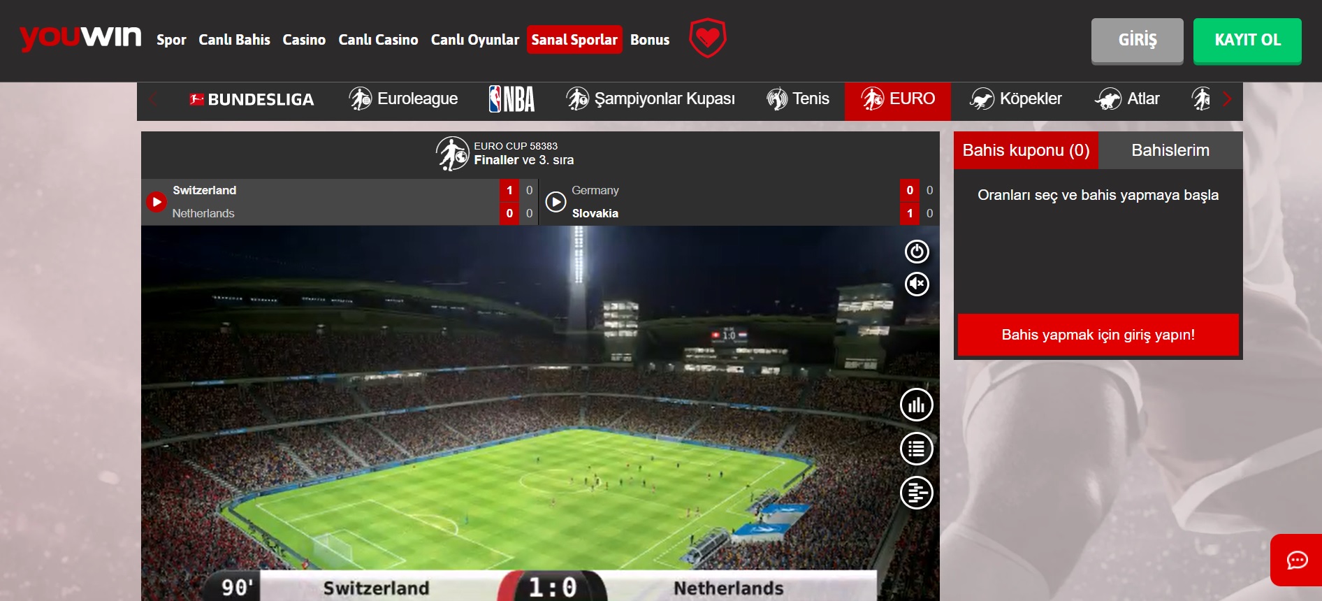 Youwin Canlı Bahis